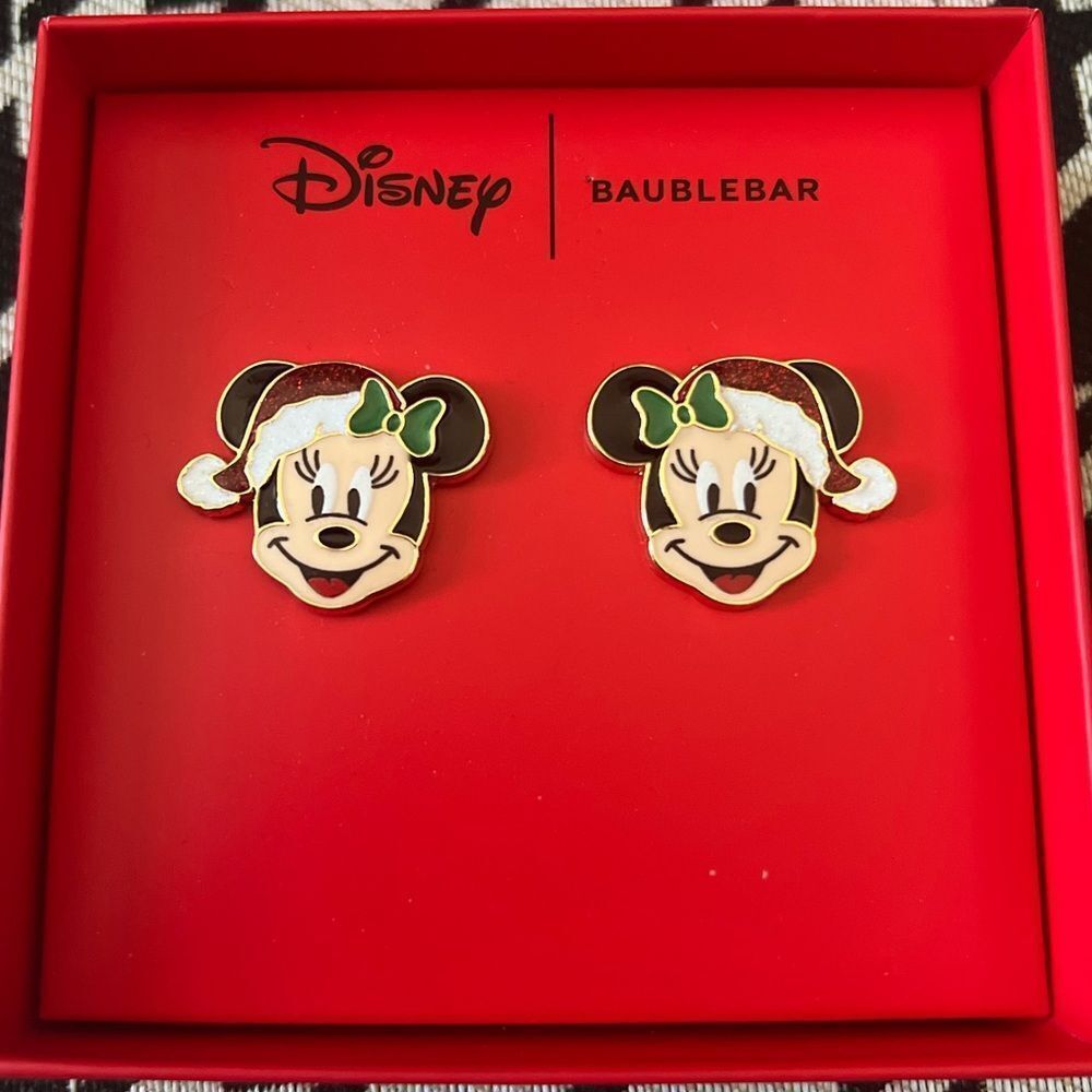 Disney‎ x Baublebar Christmas Minnie Mouse Earrings